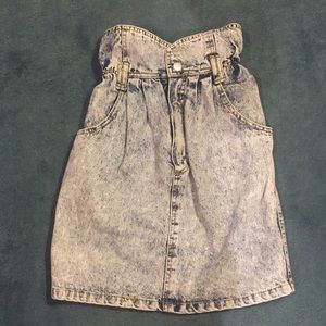 Vintage 80s style high waisted skirt